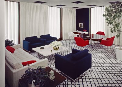 Florence Knoll, CBS Building interiors, New York City. Photograph by Robert Damora, 1965
© Damora Archive
