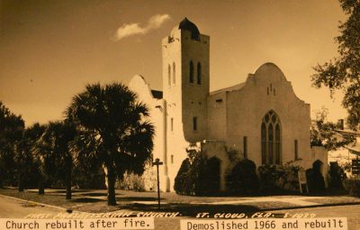 Isabel Roberts, First Presbyterian Church of St. Cloud, Fla., 1924, demolished 1966. St. Cloud Heritage Museum
