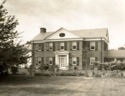 Ruth Maxon Adams, Mildred Thompson house (Dean’s house), 172 College Avenue, Poughkeepsie, N.Y. 1932. Photograph by Margaret De M. Brown. Archives and Special Collections, Vassar College
