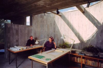 Mary Otis Stevens and Thomas McNulty in their Lincoln house studio. Courtesy MIT Museum
